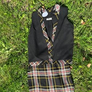 1960’s wool vest and skirt set